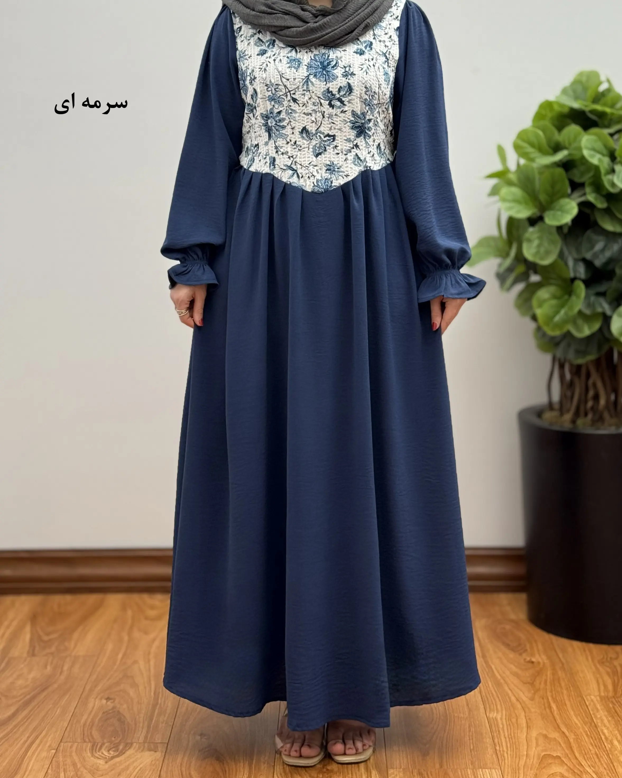 پیراهن مانتویی بلند مجلسی مدل سورنا